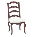 Ladderback Upholstered Seat Side Chair