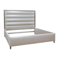 Upholstered Bed | Horizontal Tufting | Tapered Legs