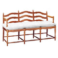 Ladderback Rush Seat Bench