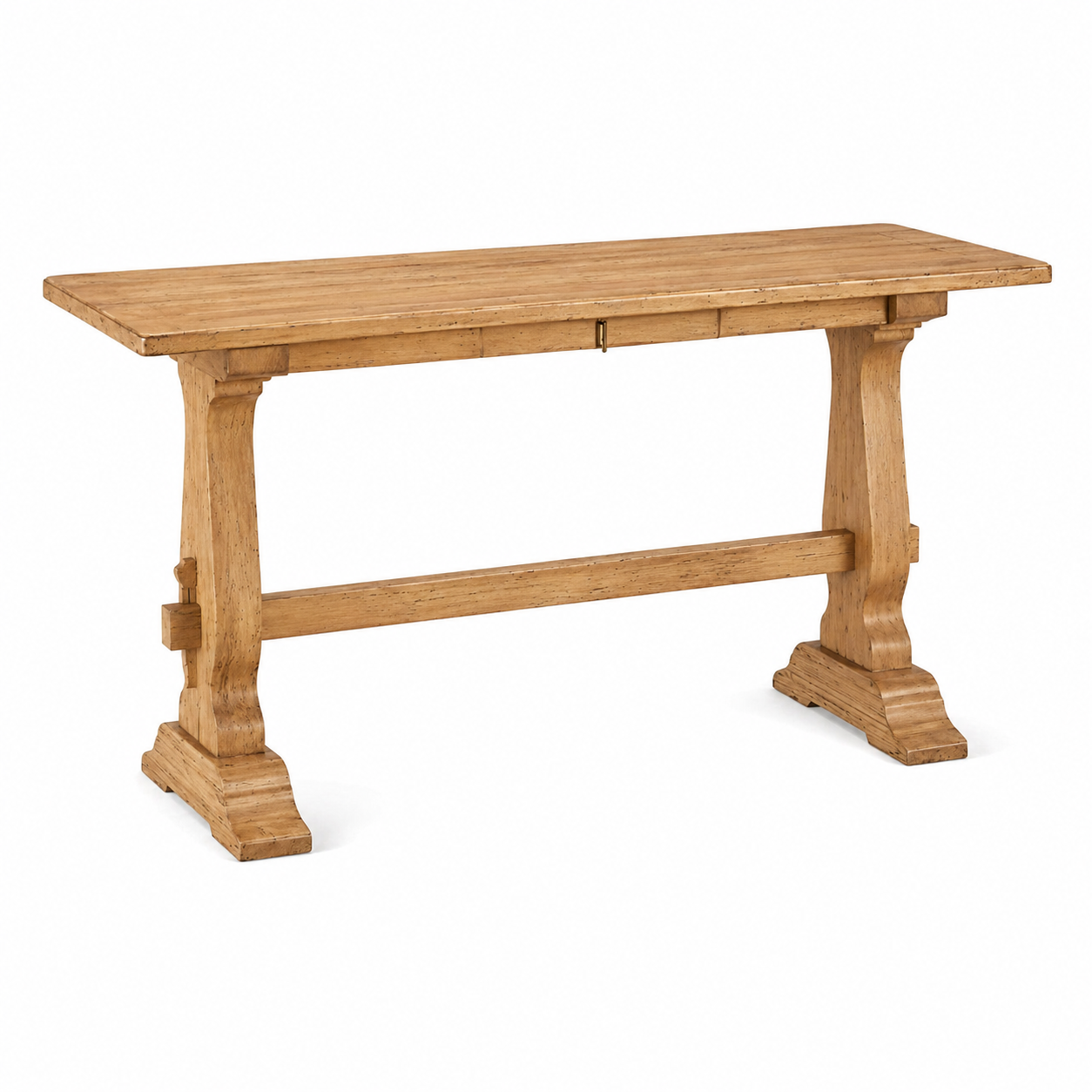 Trestle Console Table with Drawer