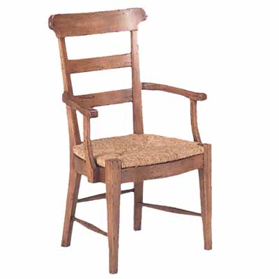 Harvest Rush Seat Arm Chair