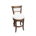 Veranda Upholstered Back Swivel Barstool with Arms (Counter Height)